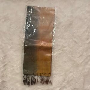 Gradient Scarf with Fringe